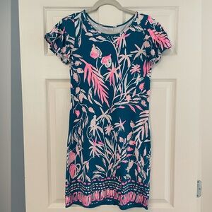 Lilly Pulitzer Teal and Pink Floral Dress